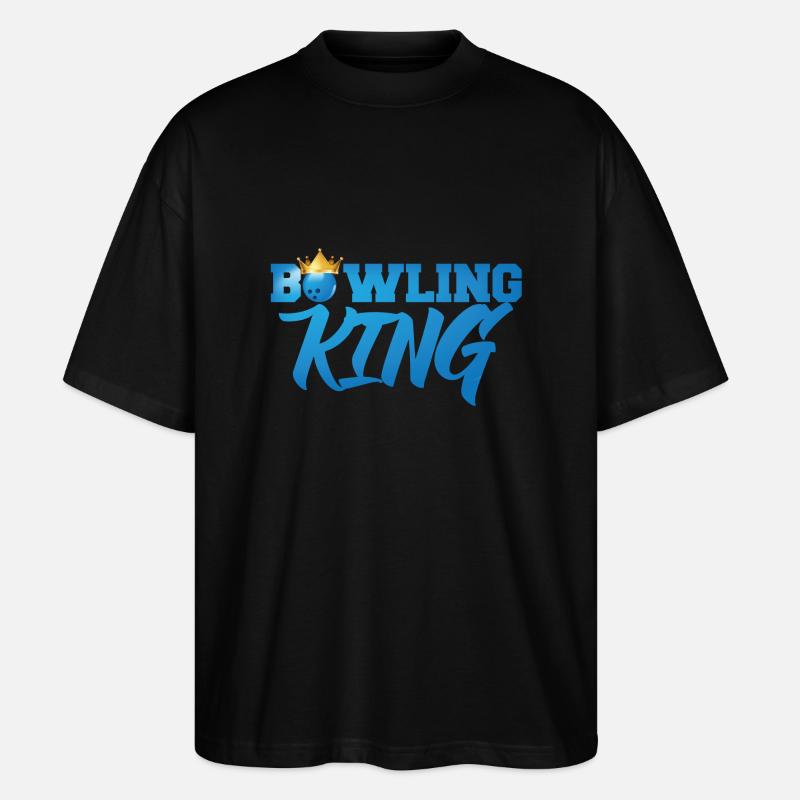 Bowling / Bowler: Bowling King - Stanley/Stella Oversized Unisex Bio T-Shirt Blaster 2.0 - Schwarz
