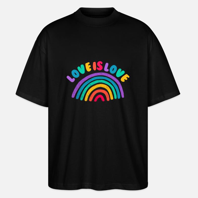 Love is all - Stanley/Stella Oversized Unisex Bio T-Shirt Blaster 2.0 - Schwarz