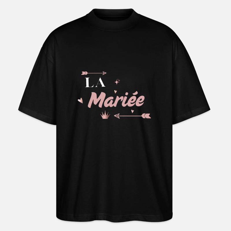 la mariée rose flèche - T-shirt bio Blaster 2.0 coupe oversize Stanley/Stella Unisexe - noir