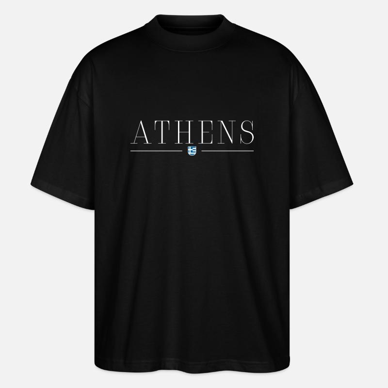 Ich liebe Athen - Stanley/Stella Oversized Unisex Bio T-Shirt Blaster 2.0 - Schwarz