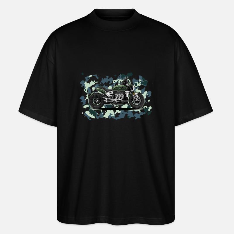 Cruiser // Custom // Motorrad - Stanley/Stella Oversized Unisex Bio T-Shirt Blaster 2.0 - Schwarz
