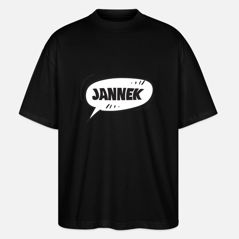 Jannek Jannek - Stanley/Stella Oversized Unisex Bio T-Shirt Blaster 2.0 - Schwarz