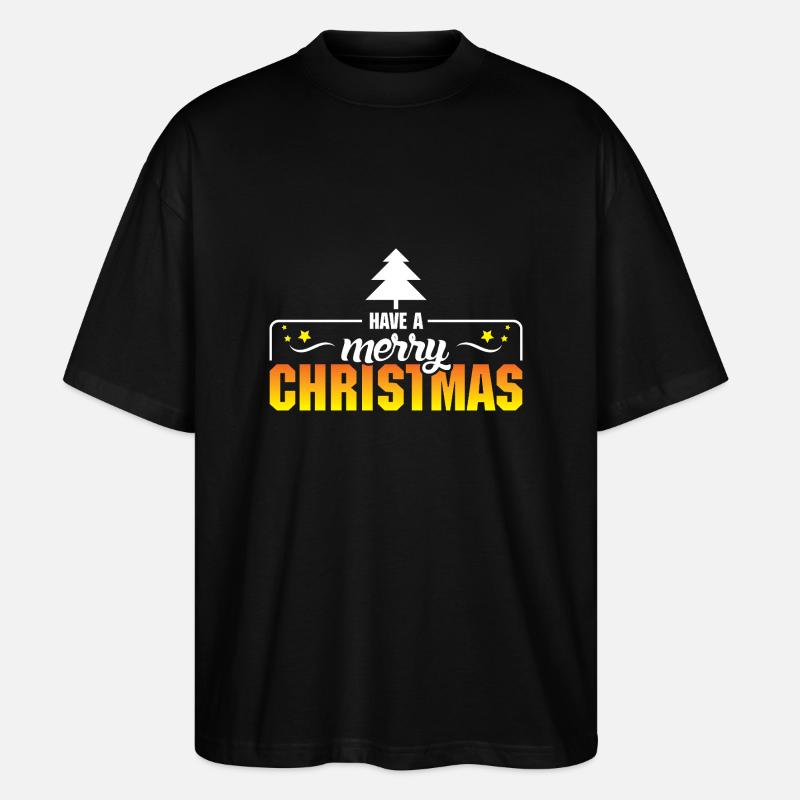 Christmas 4 - Stanley/Stella Oversized Unisex Bio T-Shirt Blaster 2.0 - Schwarz