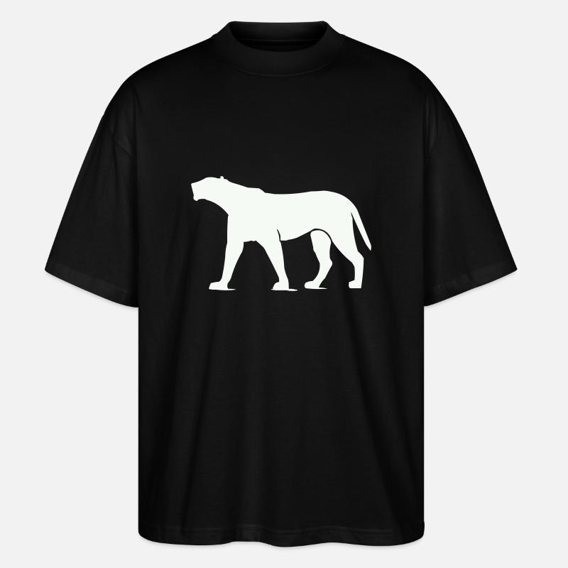 Animal panthère - T-shirt bio Blaster 2.0 coupe oversize Stanley/Stella Unisexe - noir