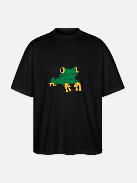 frosch - Stanley/Stella Oversized Unisex Bio T-Shirt Blaster 2.0 - Schwarz
