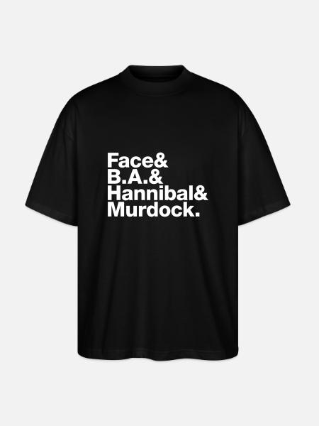 A-Team Names - Stanley/Stella Oversized Unisex Organic T-shirt Blaster 2.0 - black