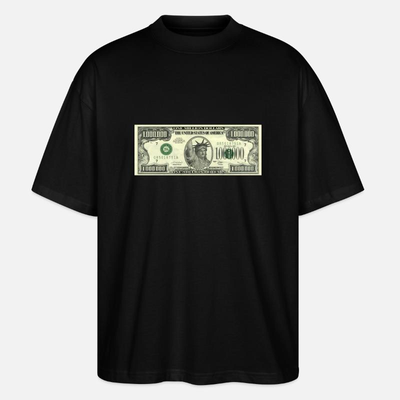 1 million de dollars - T-shirt bio Blaster 2.0 coupe oversize Stanley/Stella Unisexe - noir