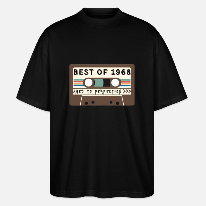 Das Beste von 1968 - Stanley/Stella Oversized Unisex Bio T-Shirt Blaster 2.0 - Schwarz