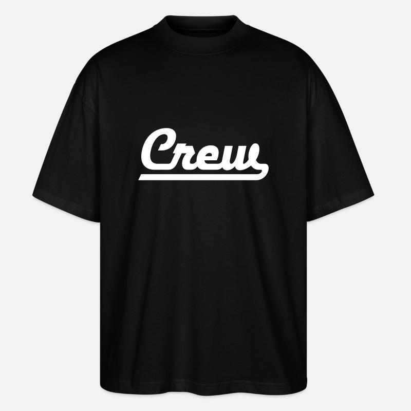 Crew - Stanley/Stella Oversized Unisex Bio T-Shirt Blaster 2.0 - Schwarz