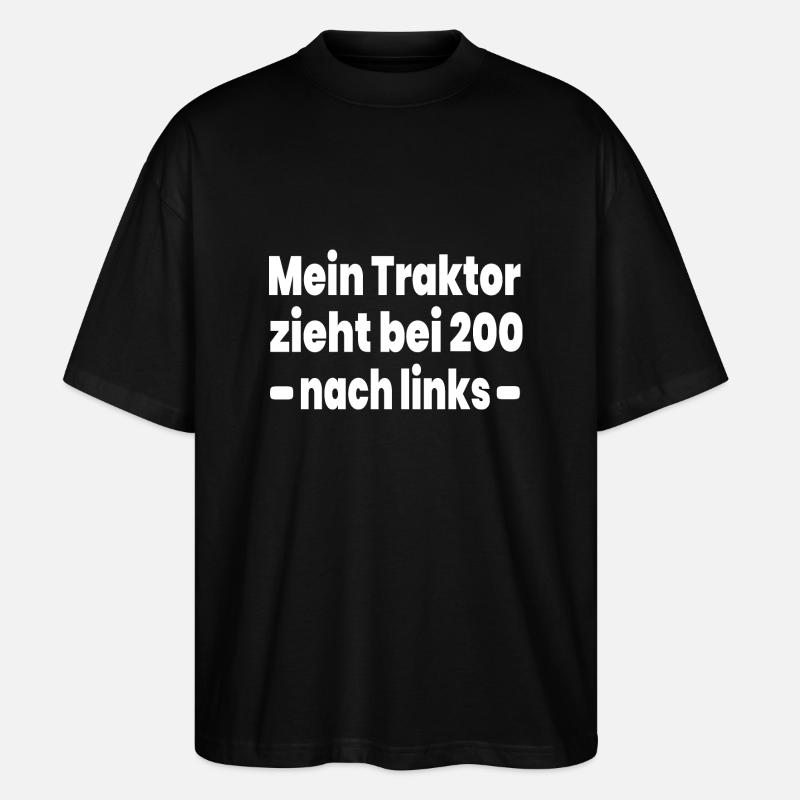 Traktor - Stanley/Stella Oversized Unisex Bio T-Shirt Blaster 2.0 - Schwarz
