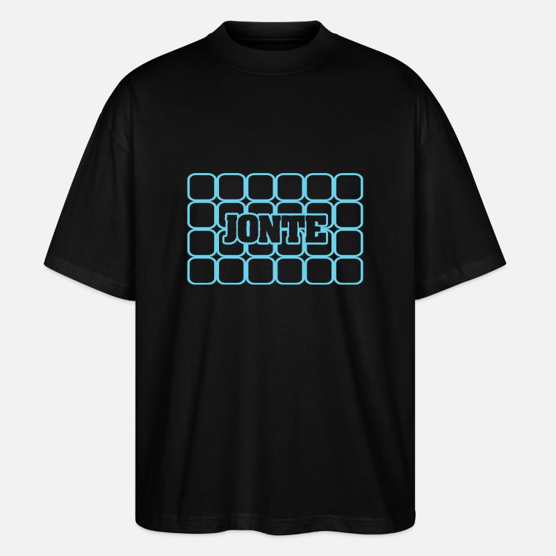 Jonte als Männername - Stanley/Stella Oversized Unisex Bio T-Shirt Blaster 2.0 - Schwarz