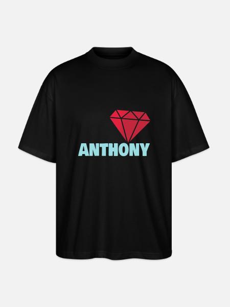 Anthony as Noble - Stanley/Stella Oversized Unisex Organic T-shirt Blaster 2.0 - black