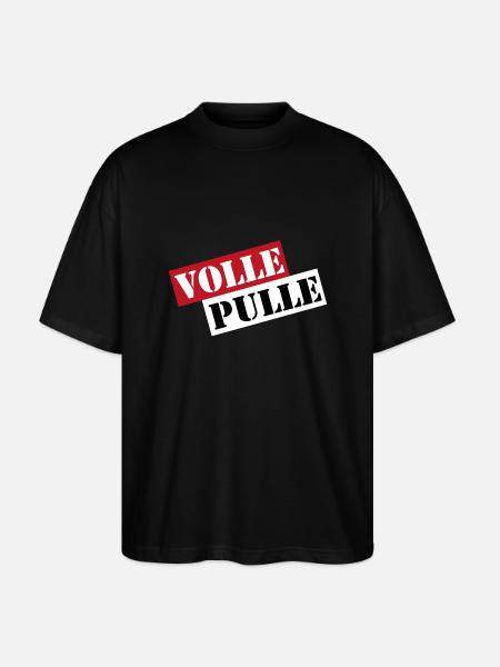Volle Pulle Geschenk - Stanley/Stella Oversized Unisex Bio T-Shirt Blaster 2.0 - Schwarz