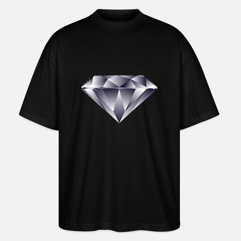 Diamant - Stanley/Stella Oversized Unisex Bio T-Shirt Blaster 2.0 - Schwarz