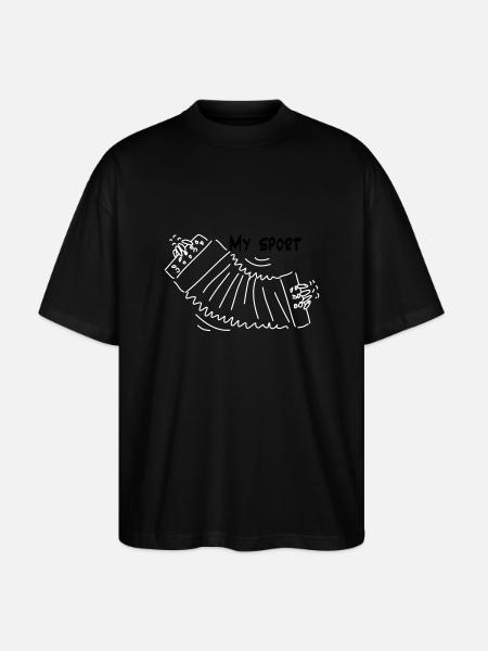 Buttonboxi - T-shirt bio Blaster 2.0 coupe oversize Stanley/Stella Unisexe - noir