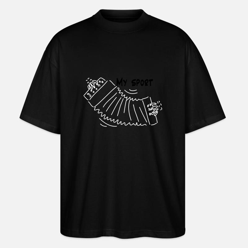 Buttonboxi - T-shirt bio Blaster 2.0 coupe oversize Stanley/Stella Unisexe - noir