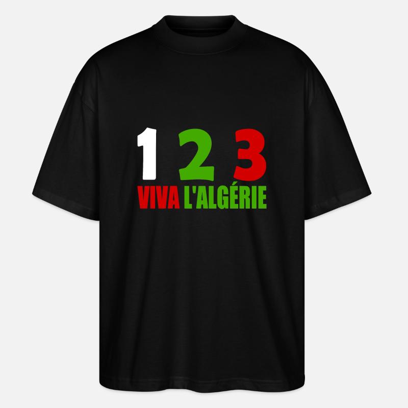 Algerien - Stanley/Stella Oversized Unisex Bio T-Shirt Blaster 2.0 - Schwarz
