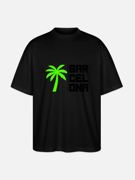 Barcelone - T-shirt bio Blaster 2.0 coupe oversize Stanley/Stella Unisexe - noir