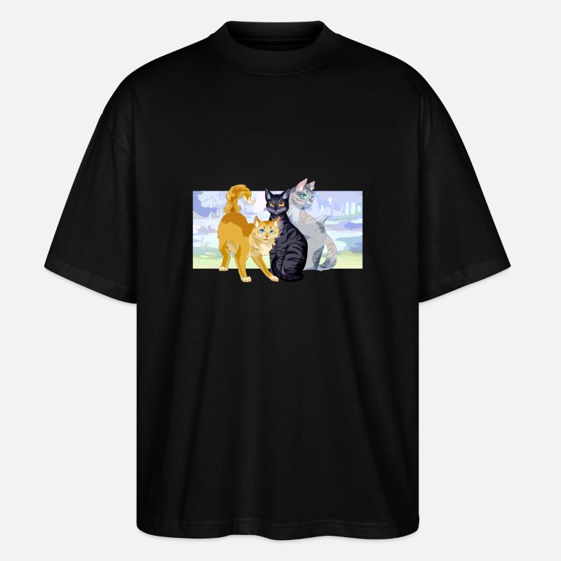 Rootspring Shadowsight Bristlefrost Cats Beautiful - Stanley/Stella Oversized Unisex Organic T-shirt Blaster 2.0 - black