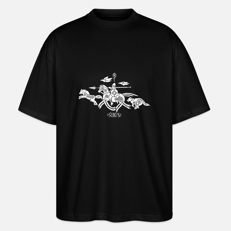 Animaux d’Odin - T-shirt bio Blaster 2.0 coupe oversize Stanley/Stella Unisexe - noir