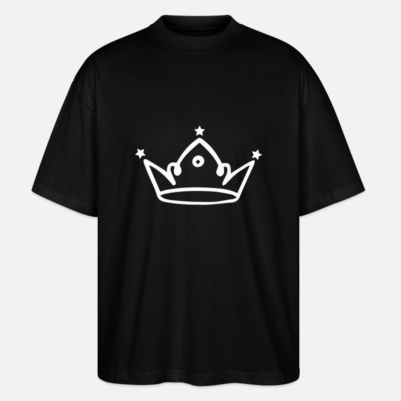 krone - Stanley/Stella Oversized Unisex Bio T-Shirt Blaster 2.0 - Schwarz