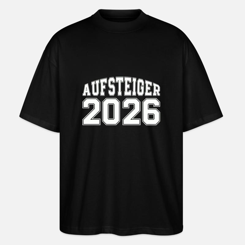 aufsteiger 2026 - Stanley/Stella Oversized Unisex Bio T-Shirt Blaster 2.0 - Schwarz