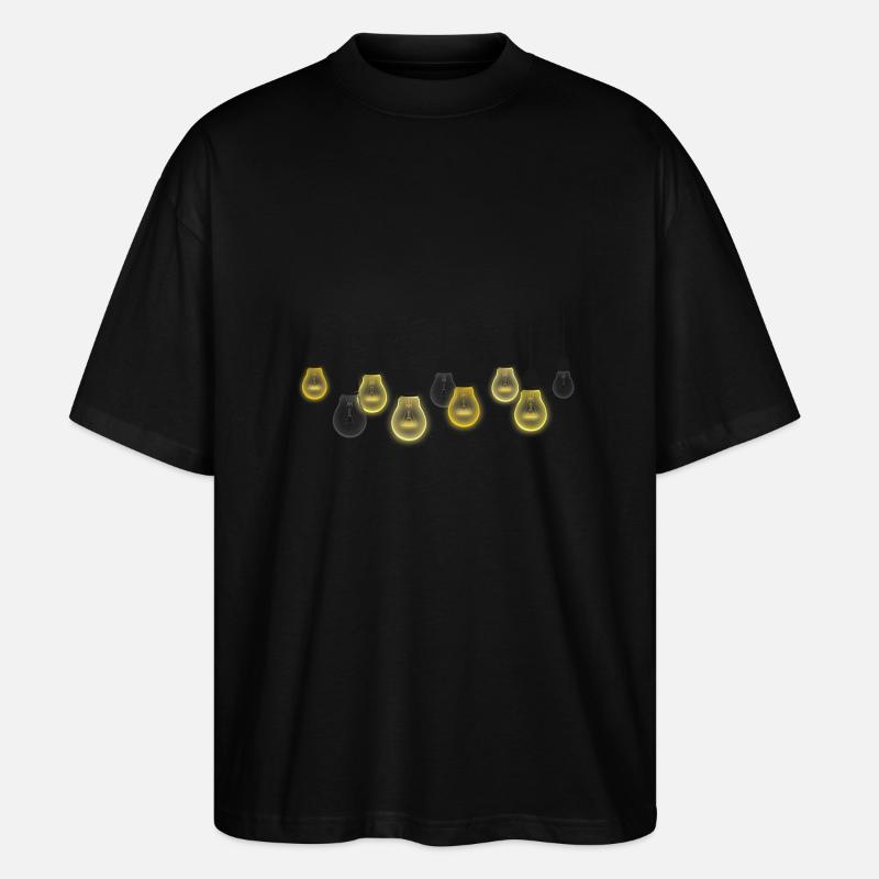 Glühbirnen - Stanley/Stella Oversized Unisex Bio T-Shirt Blaster 2.0 - Schwarz