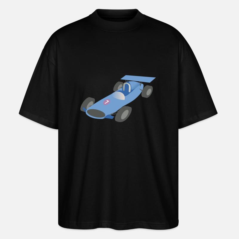 Rennwagen - Stanley/Stella Oversized Unisex Bio T-Shirt Blaster 2.0 - Schwarz
