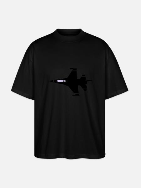 jet flying - Stanley/Stella Oversized Unisex Organic T-shirt Blaster 2.0 - black