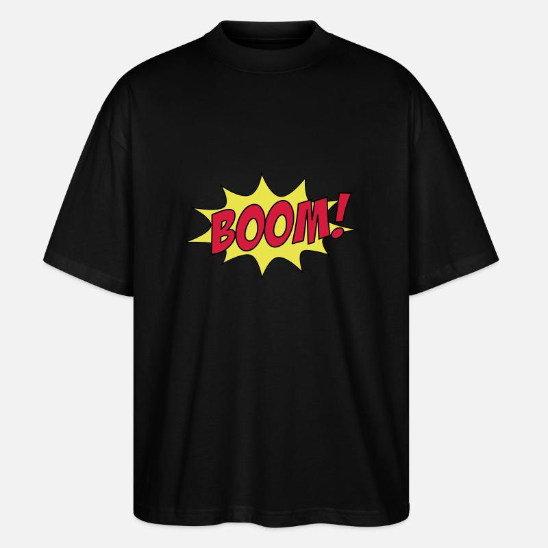 BOOM! - Stanley/Stella Oversized Unisex Bio T-Shirt Blaster 2.0 - Schwarz