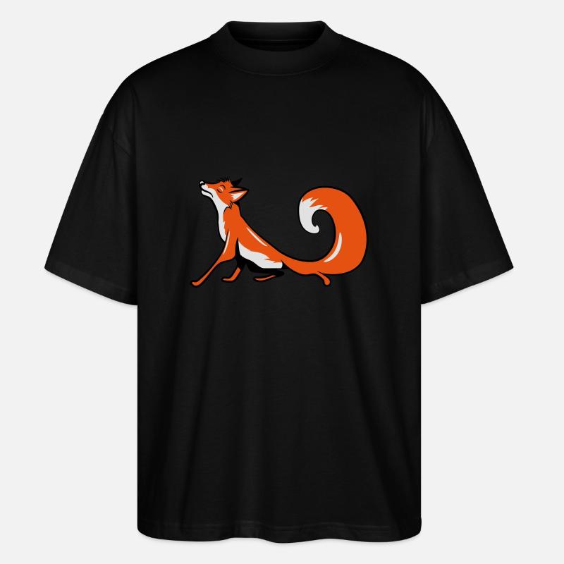 Fuchs witzig eitel - Stanley/Stella Oversized Unisex Bio T-Shirt Blaster 2.0 - Schwarz
