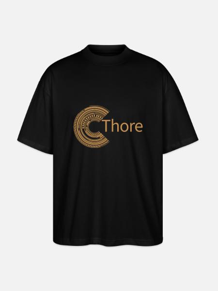 Voor Thore - Stanley/Stella Uniseks oversized bio T-shirt Blaster 2.0 - zwart
