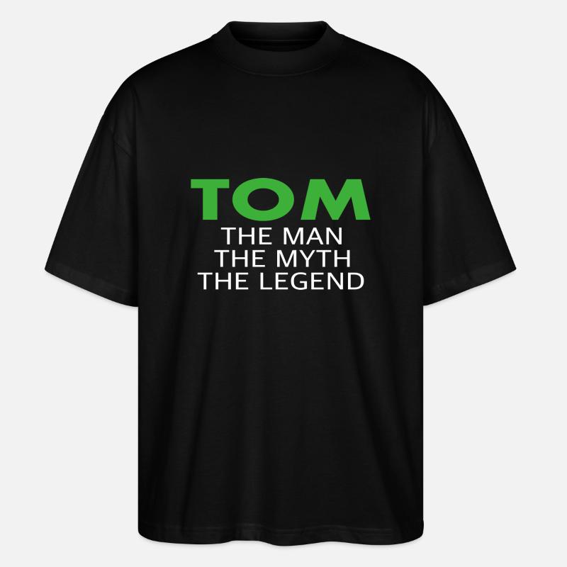 Tom lustiger Spruch Geschenk - Stanley/Stella Oversized Unisex Bio T-Shirt Blaster 2.0 - Schwarz