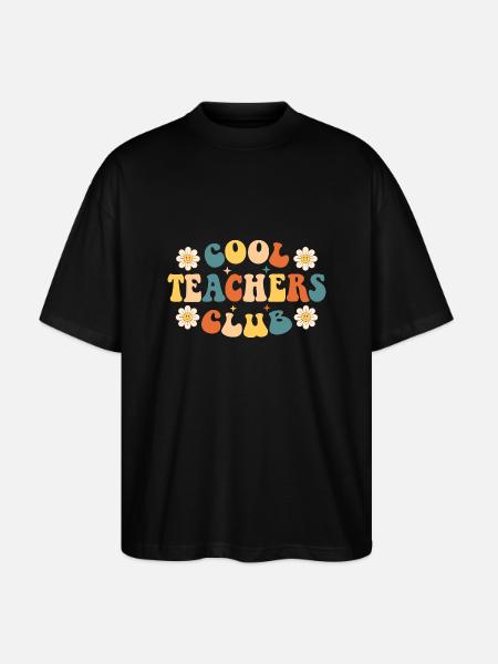 Cool Teachers Club - Stanley/Stella Oversized Unisex Organic T-shirt Blaster 2.0 - black