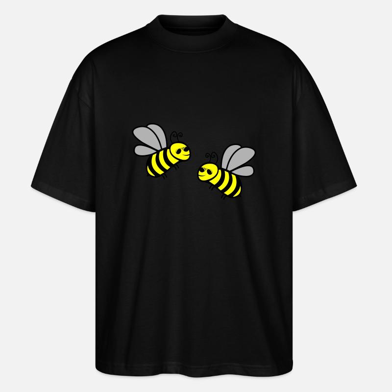 Abeille Cool 2 - T-shirt bio Blaster 2.0 coupe oversize Stanley/Stella Unisexe - noir