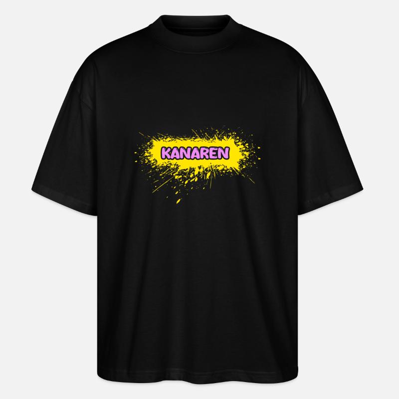 Kanaren als Sonne - Stanley/Stella Oversized Unisex Bio T-Shirt Blaster 2.0 - Schwarz