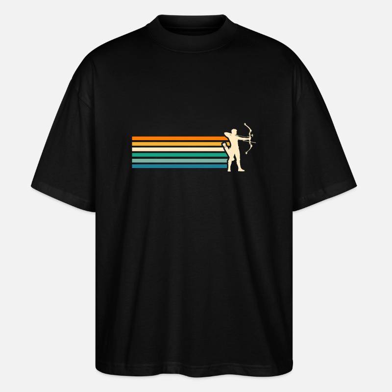 Bogenschütze Bogenschießen - Stanley/Stella Oversized Unisex Bio T-Shirt Blaster 2.0 - Schwarz