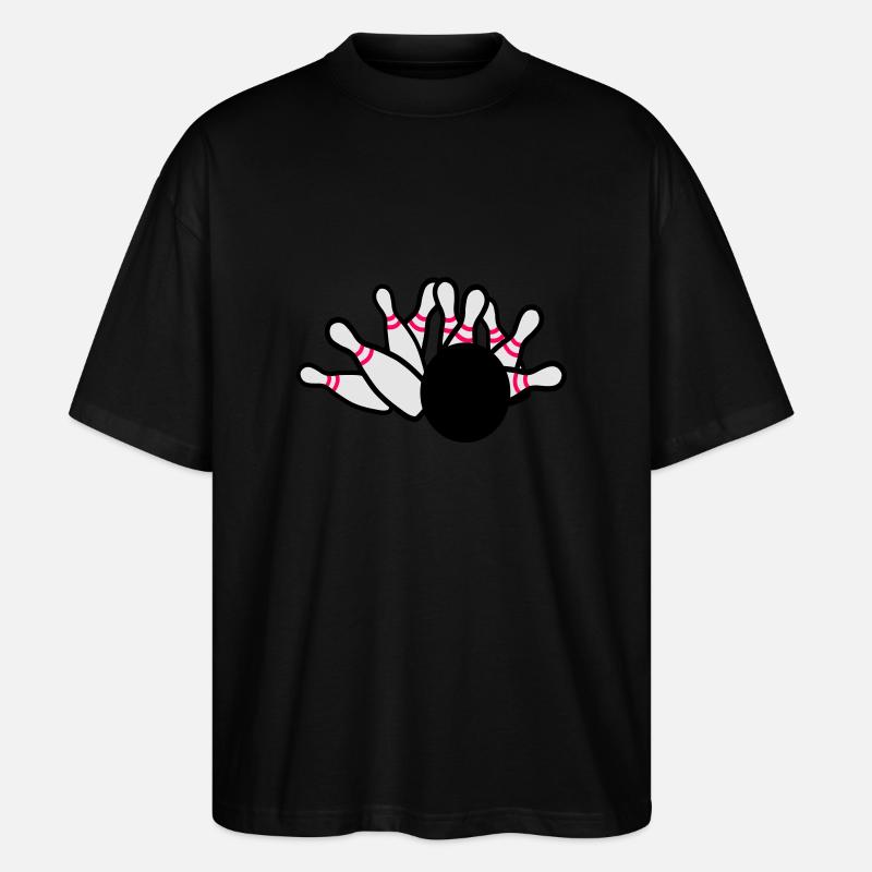 Kegeln - Stanley/Stella Oversized Unisex Bio T-Shirt Blaster 2.0 - Schwarz