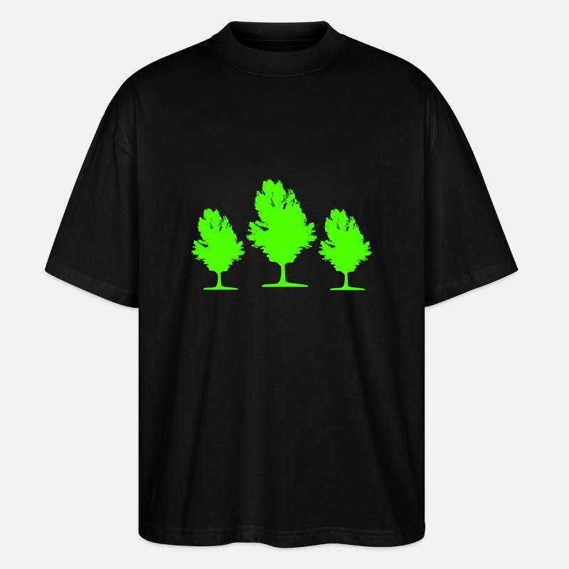 baum 02 - Stanley/Stella Oversized Unisex Bio T-Shirt Blaster 2.0 - Schwarz
