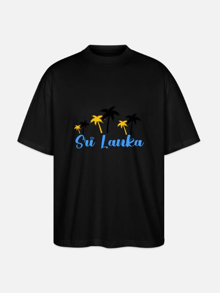 sri lanka 1 - Stanley/Stella Oversized Unisex Bio T-Shirt Blaster 2.0 - Schwarz