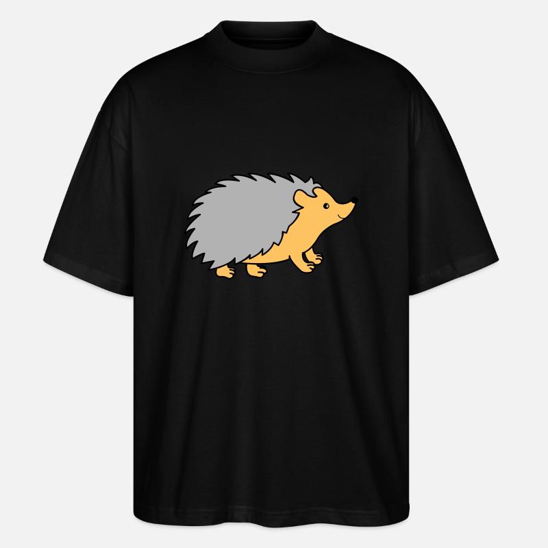 Hedgehog Comic - Stanley/Stella Oversized Unisex Organic T-shirt Blaster 2.0 - black