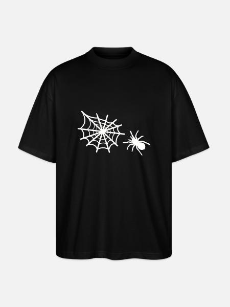 spider spider web - Stanley/Stella Oversized Unisex Organic T-shirt Blaster 2.0 - black