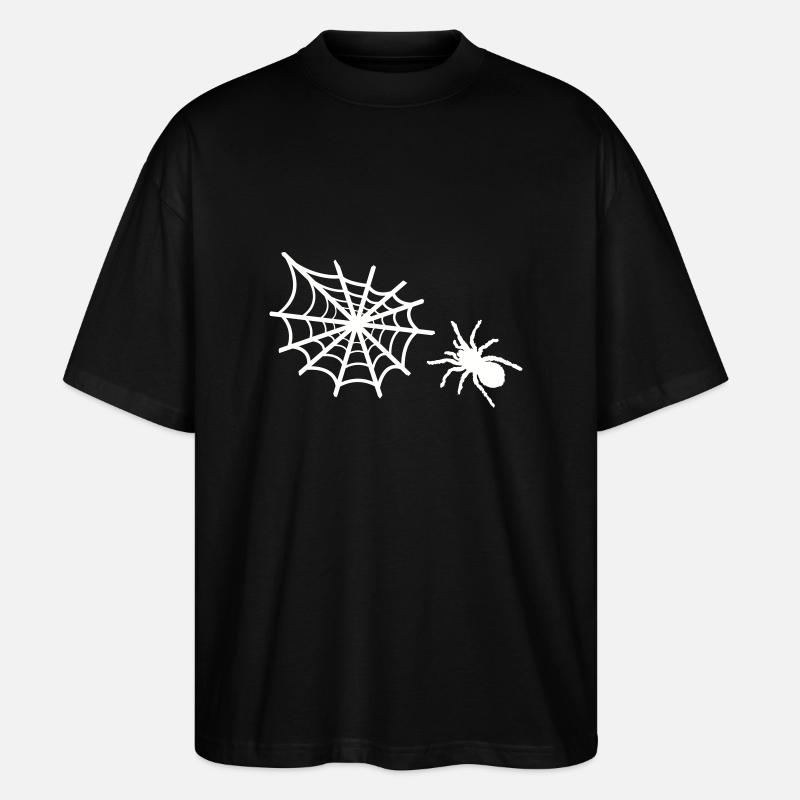 spinne spinnennetz - Stanley/Stella Oversized Unisex Bio T-Shirt Blaster 2.0 - Schwarz