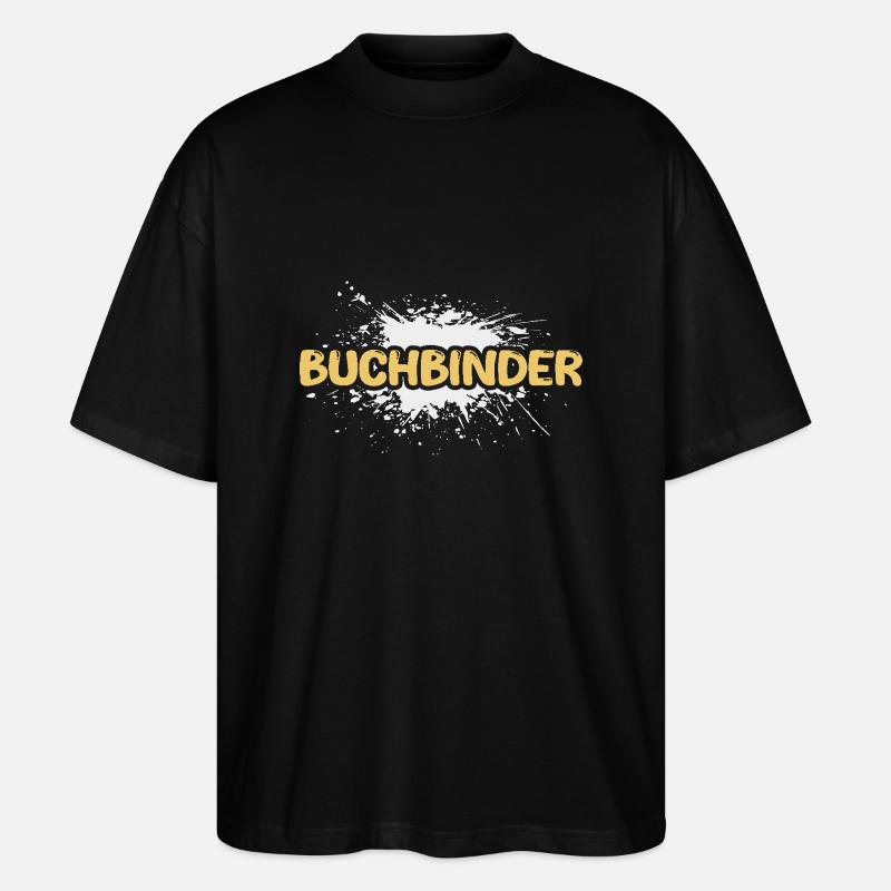 Buchbinder - Stanley/Stella Oversized Unisex Bio T-Shirt Blaster 2.0 - Schwarz