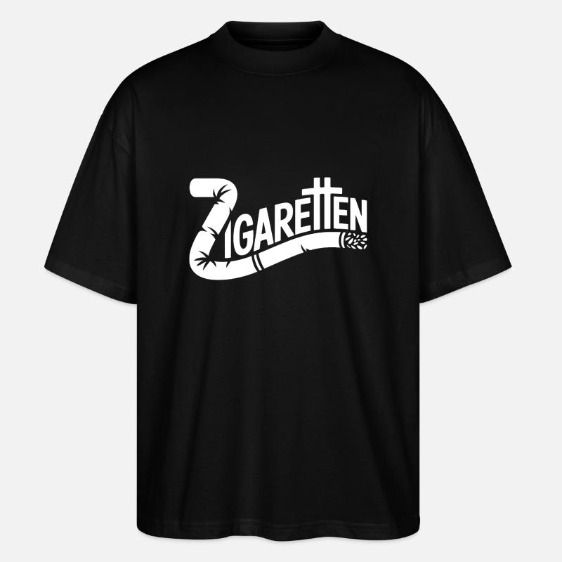 Zigaretten - Deutsche Memes - Stanley/Stella Oversized Unisex Bio T-Shirt Blaster 2.0 - Schwarz