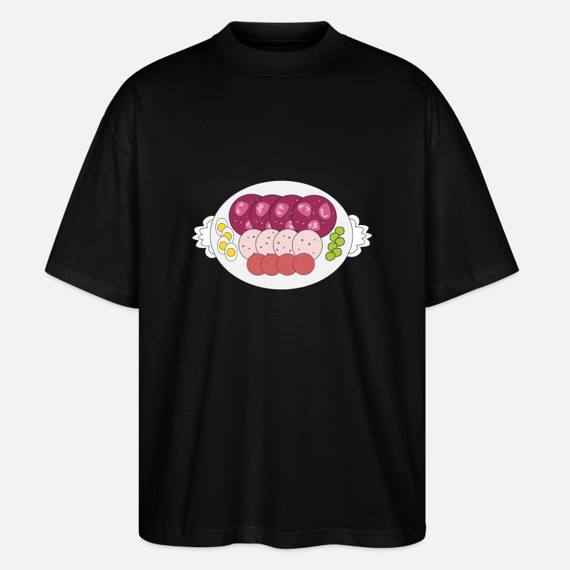 Wurstplatte - Stanley/Stella Oversized Unisex Bio T-Shirt Blaster 2.0 - Schwarz