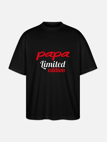 PAPA LIMITIERTE AUFLAGE - Stanley/Stella Oversized Unisex Bio T-Shirt Blaster 2.0 - Schwarz