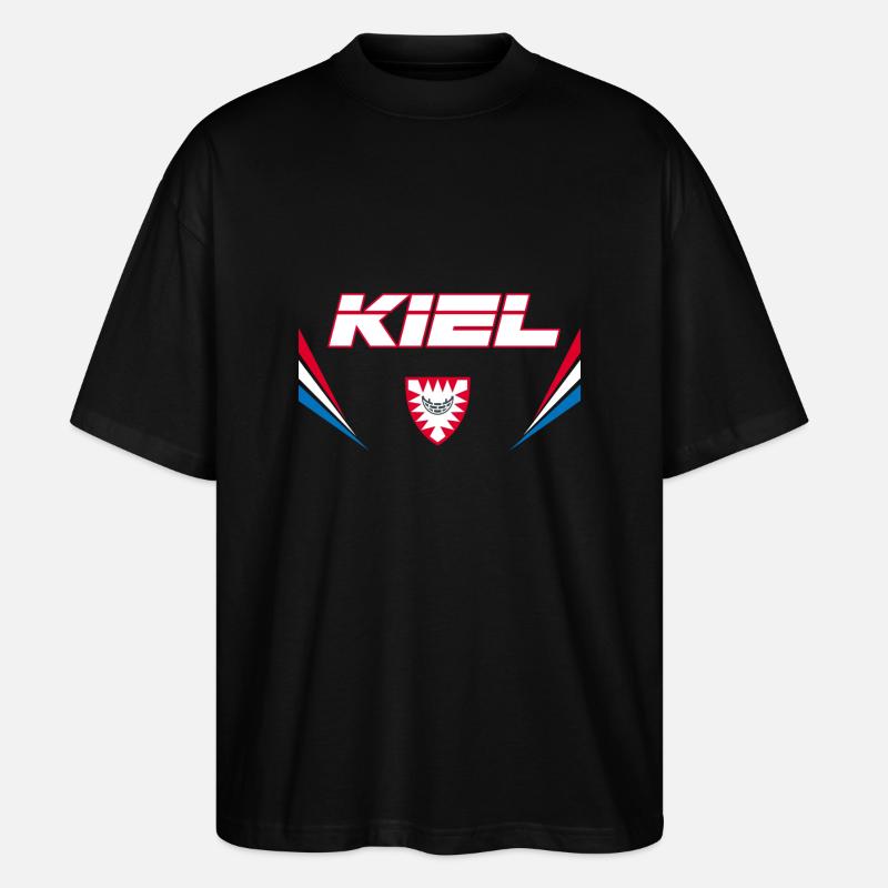 Kiel Vector - Stanley/Stella Oversized Unisex Bio T-Shirt Blaster 2.0 - Schwarz