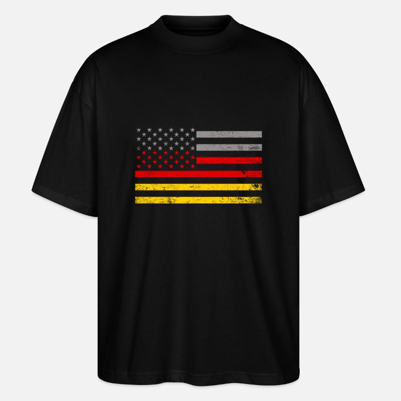 American German - Stanley/Stella Oversized Unisex Bio T-Shirt Blaster 2.0 - Schwarz