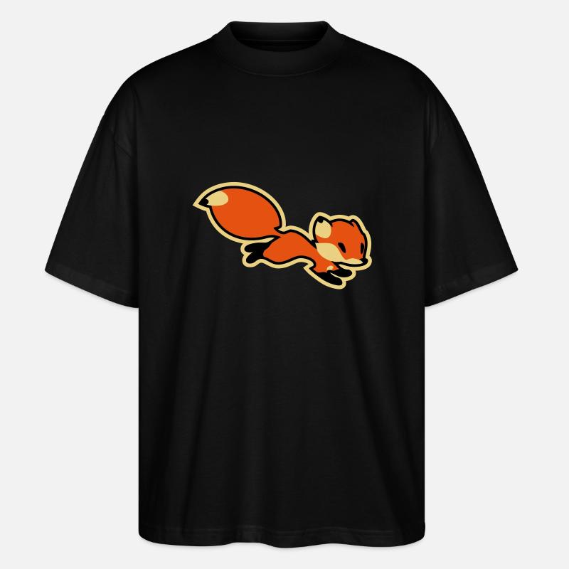 Fox - Stanley/Stella Oversized Unisex Bio T-Shirt Blaster 2.0 - Schwarz